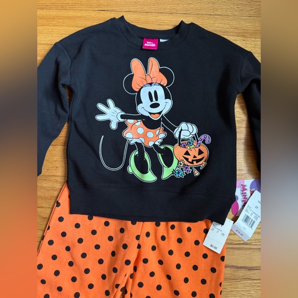 Disney Other - NWT Minnie Mouse Halloween outfit Costume Disney sweatshirt sweatpants 3T